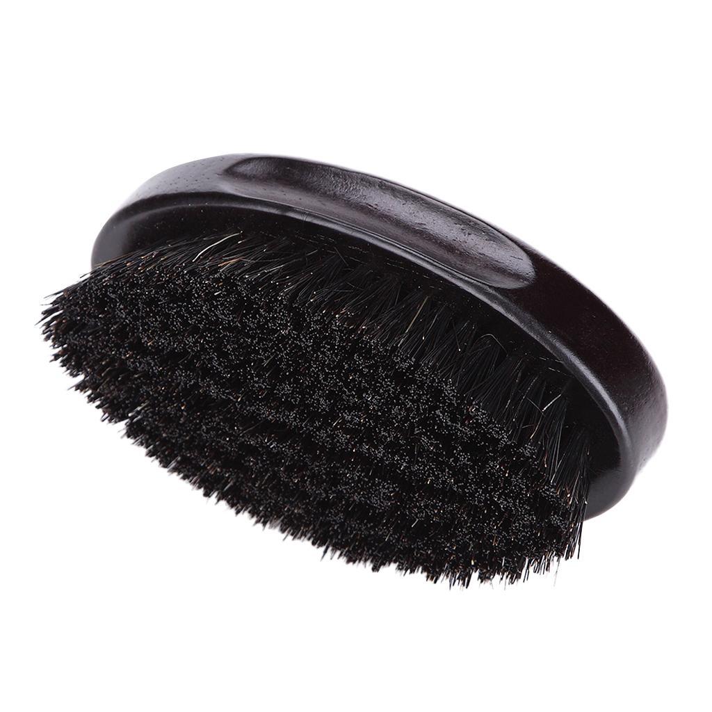 Men'S Grooming Hairstyles - Natural Wood Bristle Mustache Brush Gentle