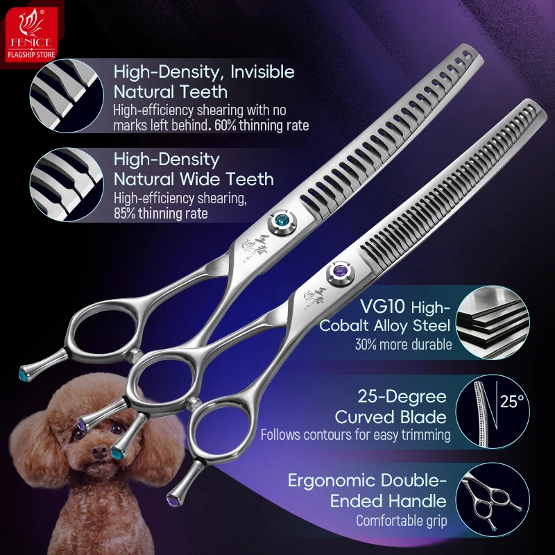 Fenice King Series 7 Inch VG10 - огляд і ціна Grooming Scissors
