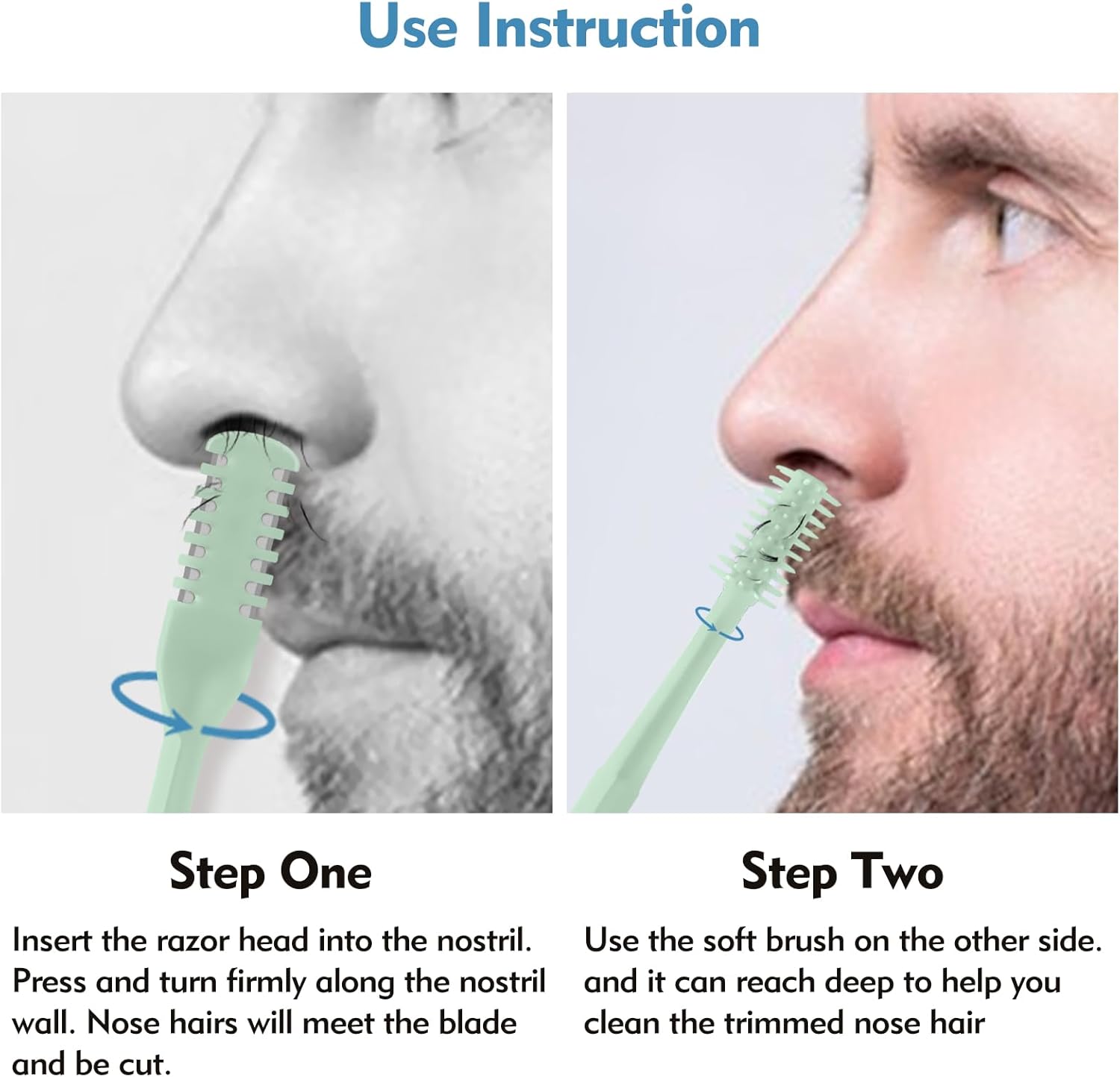 5/20/50Pcs 2-in-1 Nasal Cutter - огляд і ціна Nose Trimmer