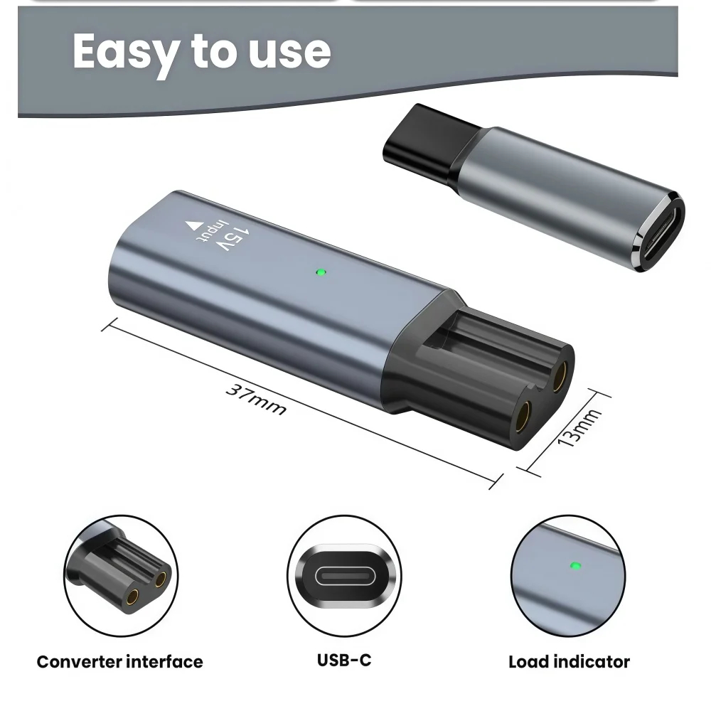 15V Type-C Shaver Adapter, Cha - огляд і ціна Beard Trimmer