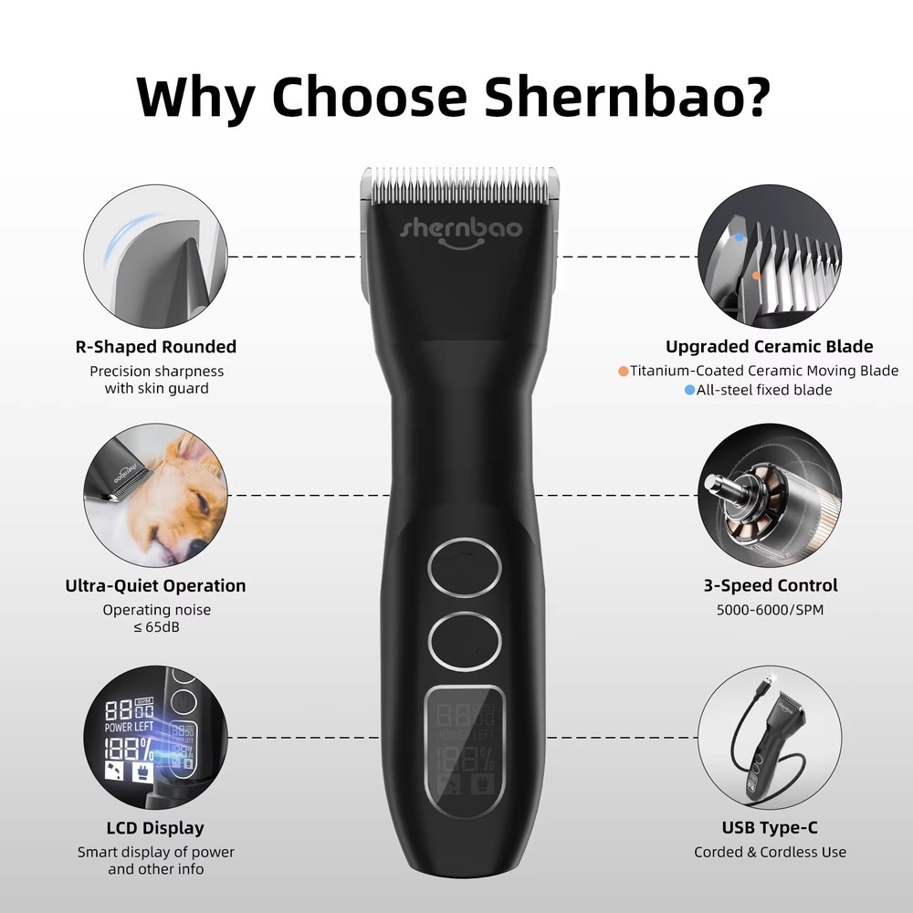 Shernbao PGC-880 D Series Cord - огляд і ціна Hair Clipper