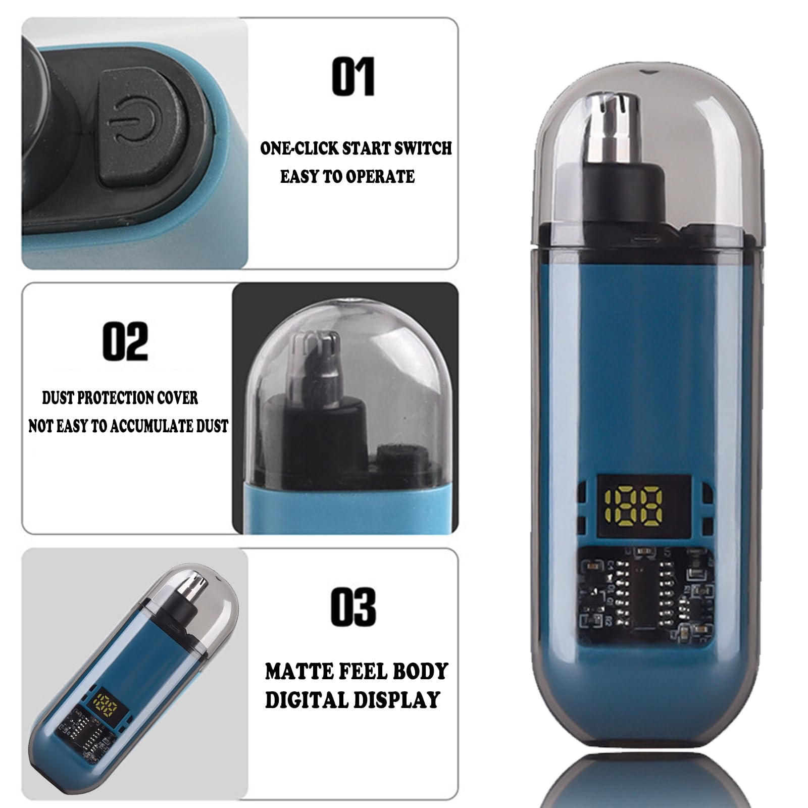 USB Rechargeable Nose and Ear  - огляд і ціна Nose Trimmer