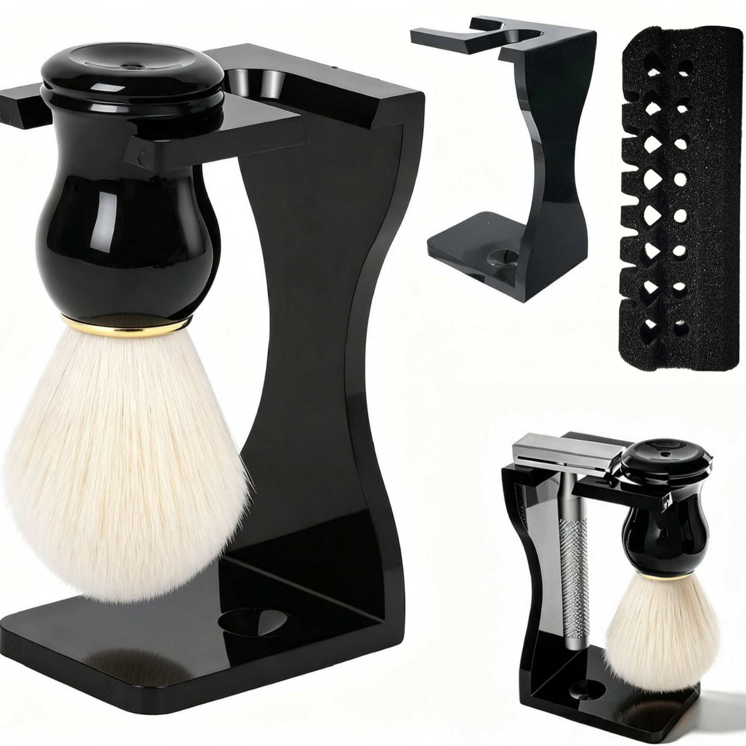 Shaving Brush Kit Manual Lathe - огляд і ціна Mens Grooming Travel Kit