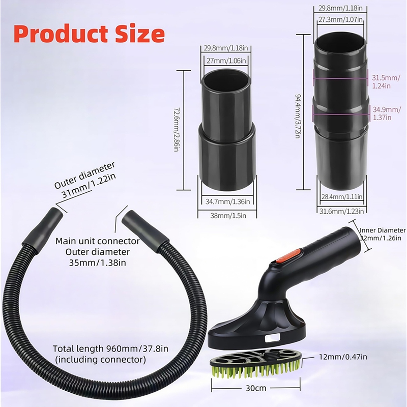 Shedding Brush Vacuum Attachme - огляд і ціна Grooming Kit