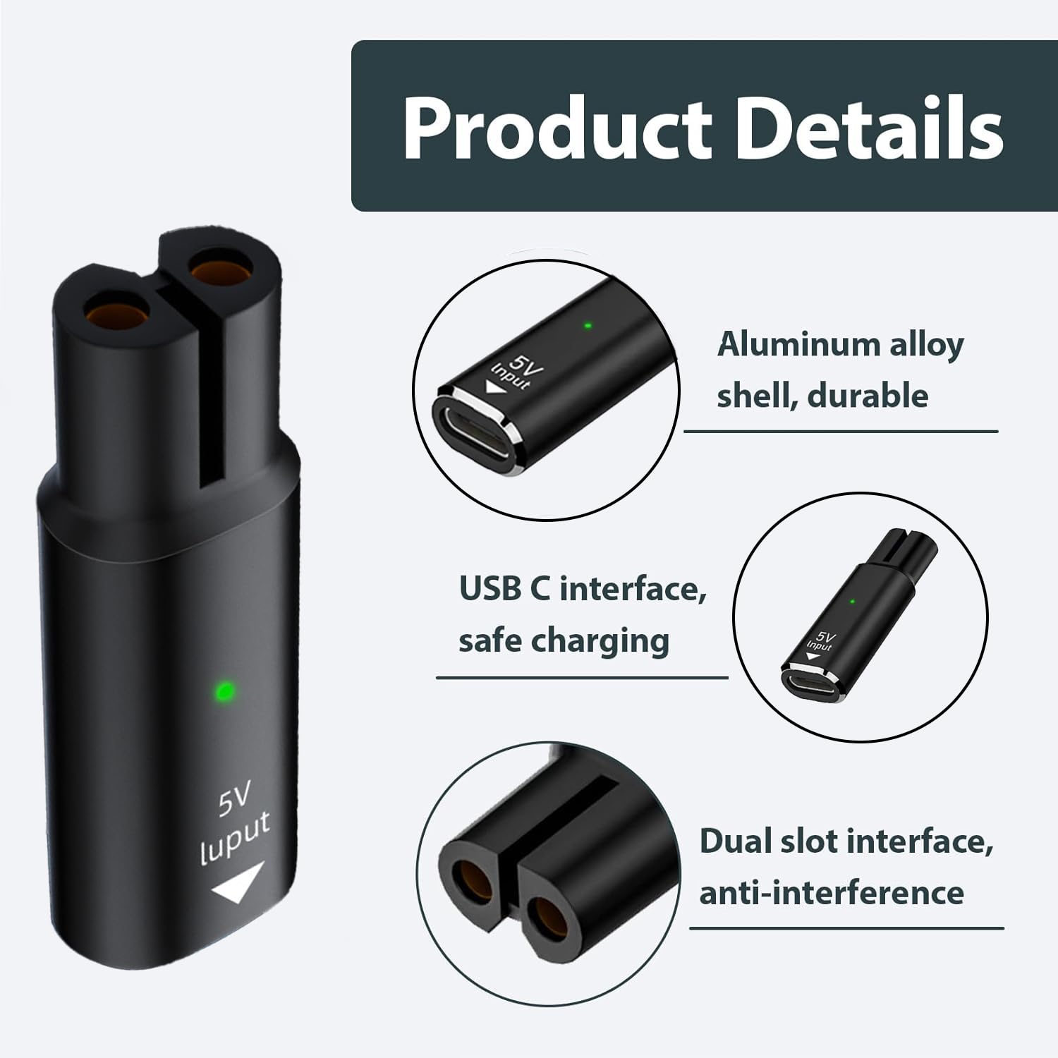 5V 15V USB Type C Charging Ada - огляд і ціна Beard Trimmer